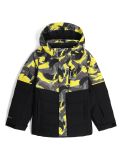 Miniatura Spyder, Impulse Synthetic Down chaqueta de esquí niños Camouflage Acid Yellow amarillo, negro 