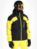 Miniatura Spyder, Leader chaqueta de esquí hombres Acid Yellow amarillo, negro 