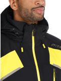 Miniatura Spyder, Leader chaqueta de esquí hombres Acid Yellow amarillo, negro 