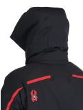 Miniatura Spyder, Leader chaqueta de esquí hombres Black negro 