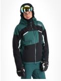 Miniatura Spyder, Leader chaqueta de esquí hombres Cypress Green negro, verde 