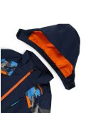 Miniatura Spyder, Leader chaqueta de esquí niños Camouflage Aether Blue azul 