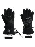 Miniatura Spyder, Overweb guantes de esquí niños Black negro 