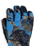 Miniatura Spyder, Overweb guantes de esquí niños Camouflage Aether Blue azul 