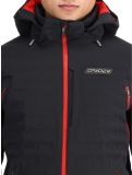 Miniatura Spyder, Pinnacle chaqueta de esquí hombres Black negro 