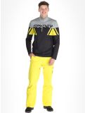 Miniatura Spyder, Podium 1/2 Zip jersey hombres Acid Yellow amarillo, negro 