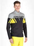 Miniatura Spyder, Podium 1/2 Zip jersey hombres Acid Yellow amarillo, negro 