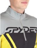 Miniatura Spyder, Podium 1/2 Zip jersey hombres Acid Yellow amarillo, negro 