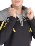 Miniatura Spyder, Podium 1/2 Zip jersey hombres Acid Yellow amarillo, negro 