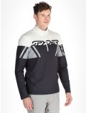 Miniatura Spyder, Podium 1/2 Zip jersey hombres Black marrón, negro 