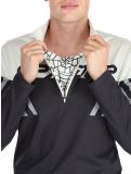 Miniatura Spyder, Podium 1/2 Zip jersey hombres Black marrón, negro 