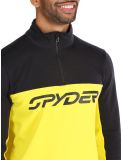 Miniatura Spyder, Speed Fleece 1/2 Zip jersey hombres Acid Yellow amarillo, negro 