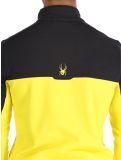 Miniatura Spyder, Speed Fleece 1/2 Zip jersey hombres Acid Yellow amarillo, negro 