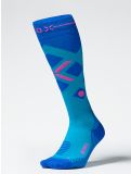 Miniatura Stox, Merino Skiing calcetines de compresión mujeres Turquoise / Cobalt azul 