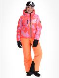 Miniatura Superdry, Hooded Ski Boxy Puffer chaqueta de esquí mujeres Brush Camo Coral rosa 