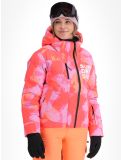 Miniatura Superdry, Hooded Ski Boxy Puffer chaqueta de esquí mujeres Brush Camo Coral rosa 