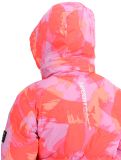 Miniatura Superdry, Hooded Ski Boxy Puffer chaqueta de esquí mujeres Brush Camo Coral rosa 