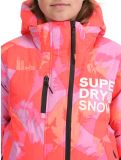 Miniatura Superdry, Hooded Ski Boxy Puffer chaqueta de esquí mujeres Brush Camo Coral rosa 