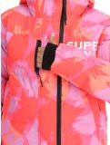 Miniatura Superdry, Hooded Ski Boxy Puffer chaqueta de esquí mujeres Brush Camo Coral rosa 