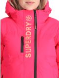 Miniatura Superdry, Hooded Ski Boxy Puffer chaqueta de esquí mujeres Hyper Fire Pink rosa 