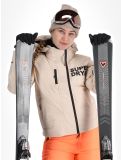 Miniatura Superdry, Hooded Ski Boxy Puffer chaqueta de esquí mujeres Off Grey gris 