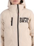 Miniatura Superdry, Hooded Ski Boxy Puffer chaqueta de esquí mujeres Off Grey gris 