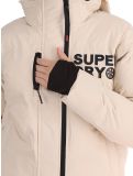 Miniatura Superdry, Hooded Ski Boxy Puffer chaqueta de esquí mujeres Off Grey gris 