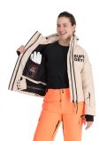 Miniatura Superdry, Hooded Ski Boxy Puffer chaqueta de esquí mujeres Off Grey gris 