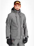 Miniatura Superdry, Ski Peak Rescue chaqueta de esquí hombres Dark Grey Marl gris 