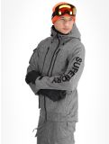 Miniatura Superdry, Ski Peak Rescue chaqueta de esquí hombres Dark Grey Marl gris 