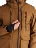 Miniatura Superdry, Ski Peak Rescue chaqueta de esquí hombres Tobacco Brown Marl marrón 