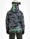 Miniatura Superdry, Ski Radar Pro Puffer chaqueta de esquí hombres Dark Grey Tiger Camo gris 