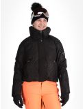 Miniatura Superdry, Ski Slalom Puffer chaqueta de esquí mujeres Superdry Monogram Black Luxe blanco, negro 