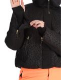 Miniatura Superdry, Ski Slalom Puffer chaqueta de esquí mujeres Superdry Monogram Black Luxe blanco, negro 