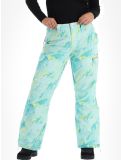 Miniatura Superdry, Ski Ultimate Rescue pantalones de esquí mujeres Abstract Teal Lime verde 