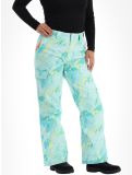 Miniatura Superdry, Ski Ultimate Rescue pantalones de esquí mujeres Abstract Teal Lime verde 