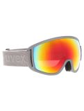 Miniatura Uvex, Topic Fm gafas de esquí unisex Rhino Matt / Rainbow Rose gris, multicolor 