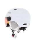 Miniatura Uvex, Junior Visor Pro casco con visera niños mat blanco 