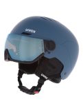 Miniatura Uvex, Wanted Visor casco con visera unisex Stone Blue / Mirror Blue azul 