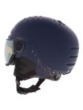 Miniatura Uvex, Wanted Visor Women Edition casco con visera unisex Polar Sparkle / Mirror Gold azul 