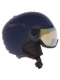 Miniatura Uvex, Wanted Visor Women Edition casco con visera unisex Polar Sparkle / Mirror Gold azul 