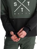 Miniatura Watts, XMETOD anorak hombres Green / Black negro, verde 