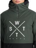 Miniatura Watts, XMETOD anorak hombres Green / Black negro, verde 