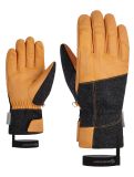 Miniatura Ziener, Ganghofer AW guantes de esquí hombres Tan marrón, negro 