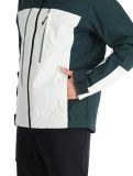 Miniatura Ziener, Taponga chaqueta de esquí hombres Dark Jungle blanco, verde 