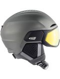 Miniatura Alpina, ORO QV Mips casco con visera unisex Gunmetal Matt gris 