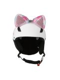 Miniatura Hoxyheads, Hoxy Ears cubierta de casco unisex Cat rosa 