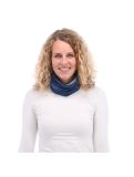 Miniatura Deluni, Lightweight Neckwarmer Triangles bufanda unisex azul 