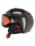 Miniatura Kask, Elite pro, casco con visera, carbon negro