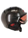 Miniatura Kask, Elite pro, casco con visera, carbon negro